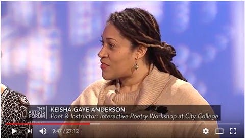 Keisha Gaye on the Artist's Forum